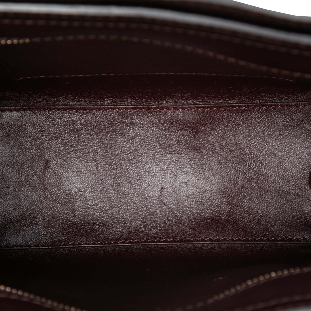 Celine Tricolore et Luggage Cabas Nano Cuir de veau Marron – vue 4 – GABY PARIS