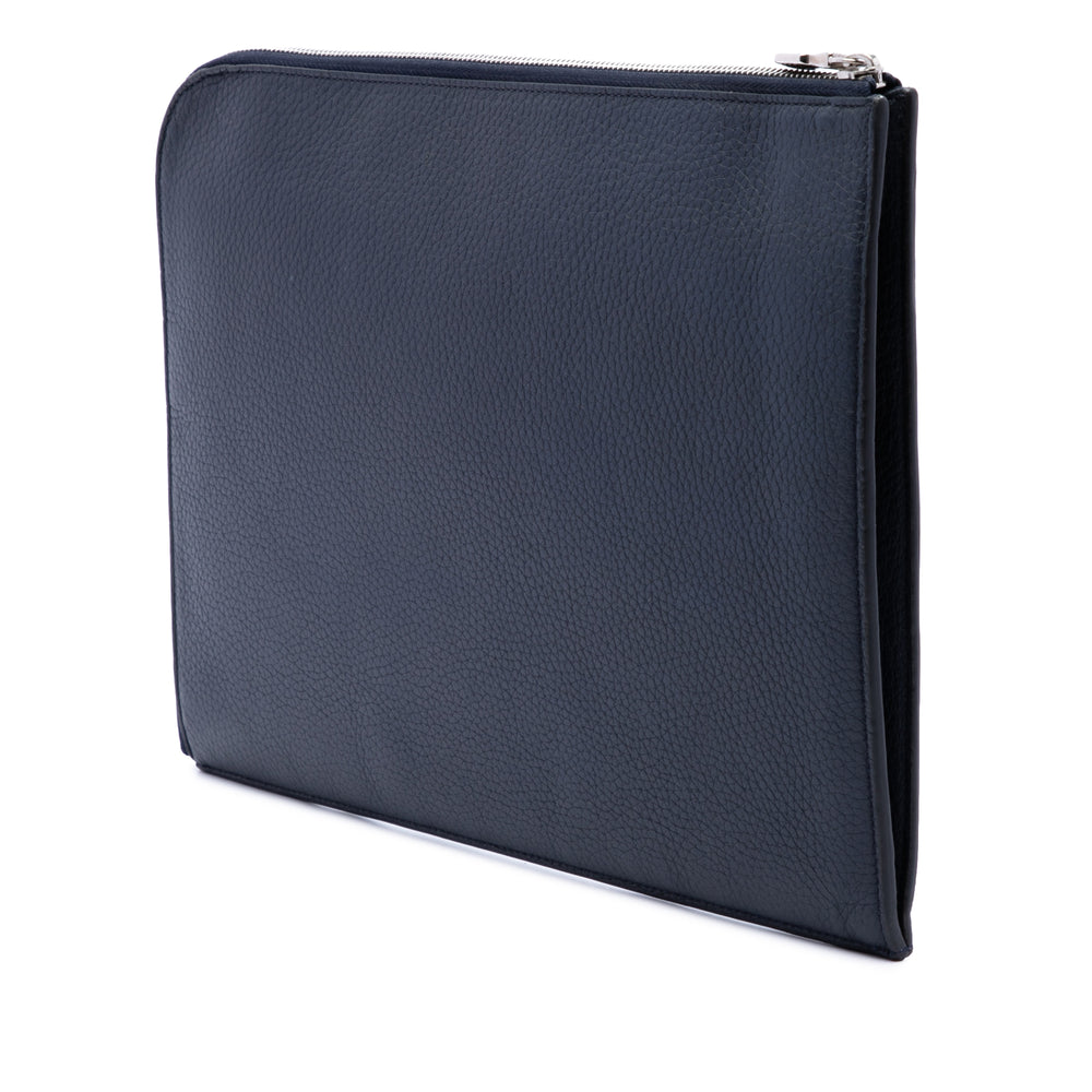 Louis Vuitton Initials Circle Pochette Jour GM taurillon Bleu – vue 2 – GABY PARIS