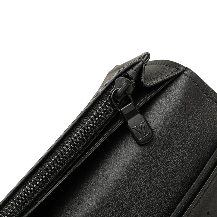 Louis Vuitton Monogram Shadow Brazza Wallet Noir