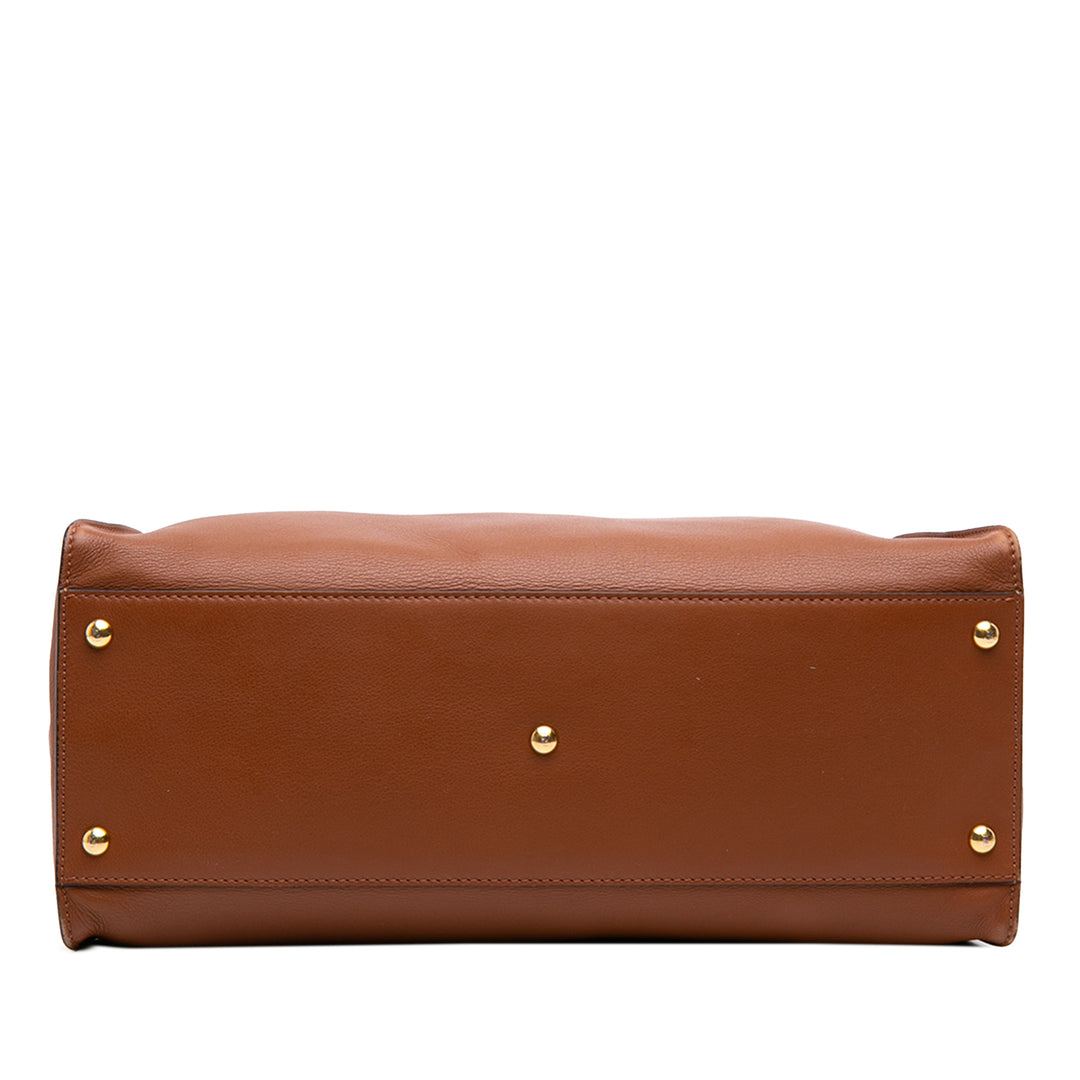 Fendi Sac à main Peekaboo Iconic Grand Marron – vue 3 – GABY PARIS