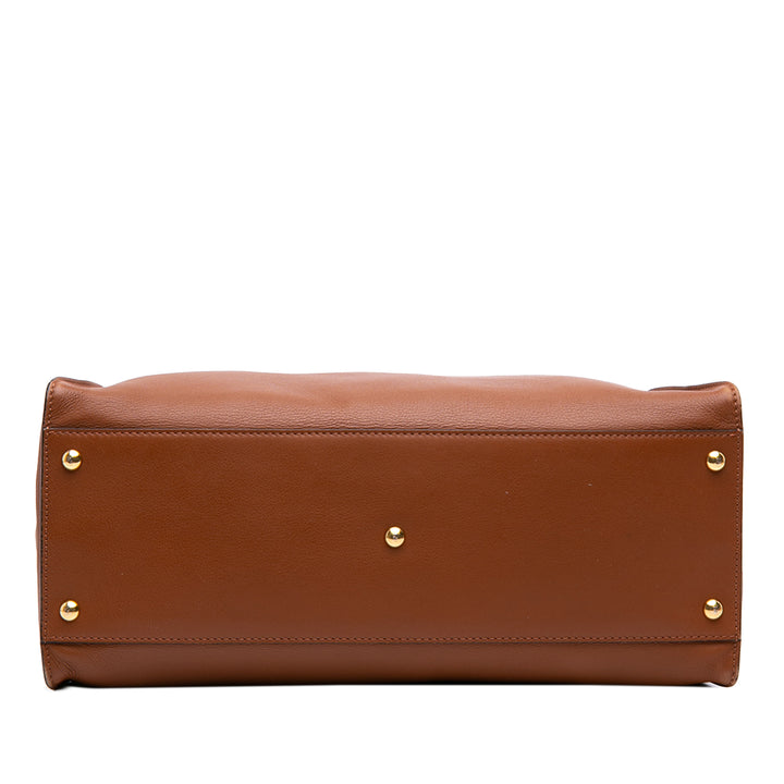 Fendi Sac à main Peekaboo Iconic Grand Marron – vue 3 – GABY PARIS