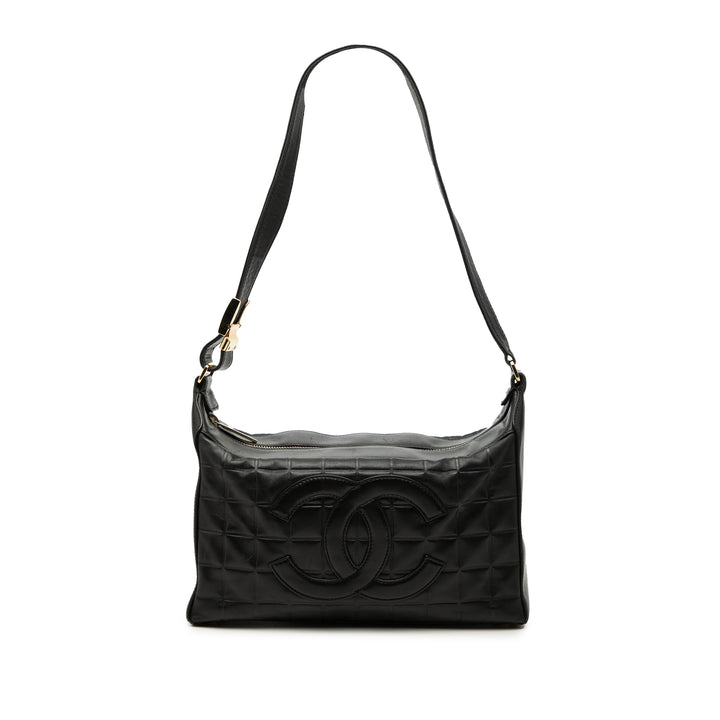 Chanel Medium Cuir d’agneau Chocolate Bar Sac bandoulière
