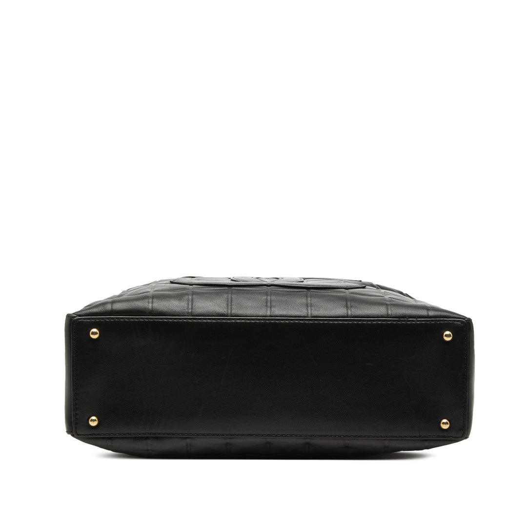 Chanel Medium Cuir d’agneau Chocolate Bar Sac bandoulière