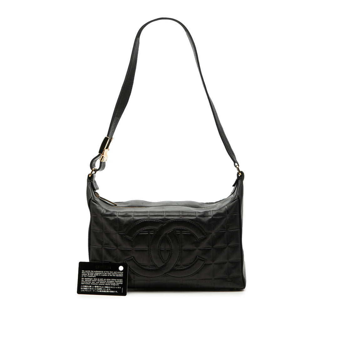 Chanel Medium Cuir d’agneau Chocolate Bar Sac bandoulière