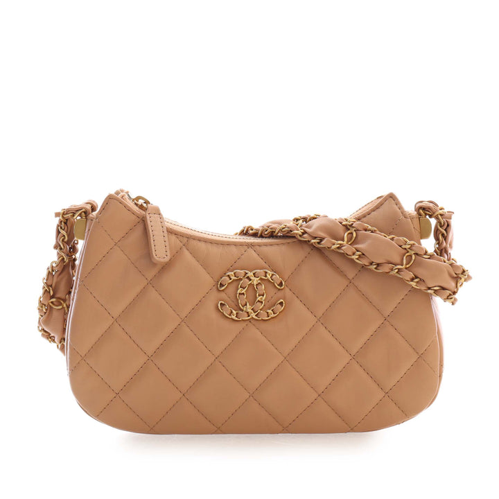 Chanel Matelassé vieilli Chanel 19 Hobo Petit Cuir de veau