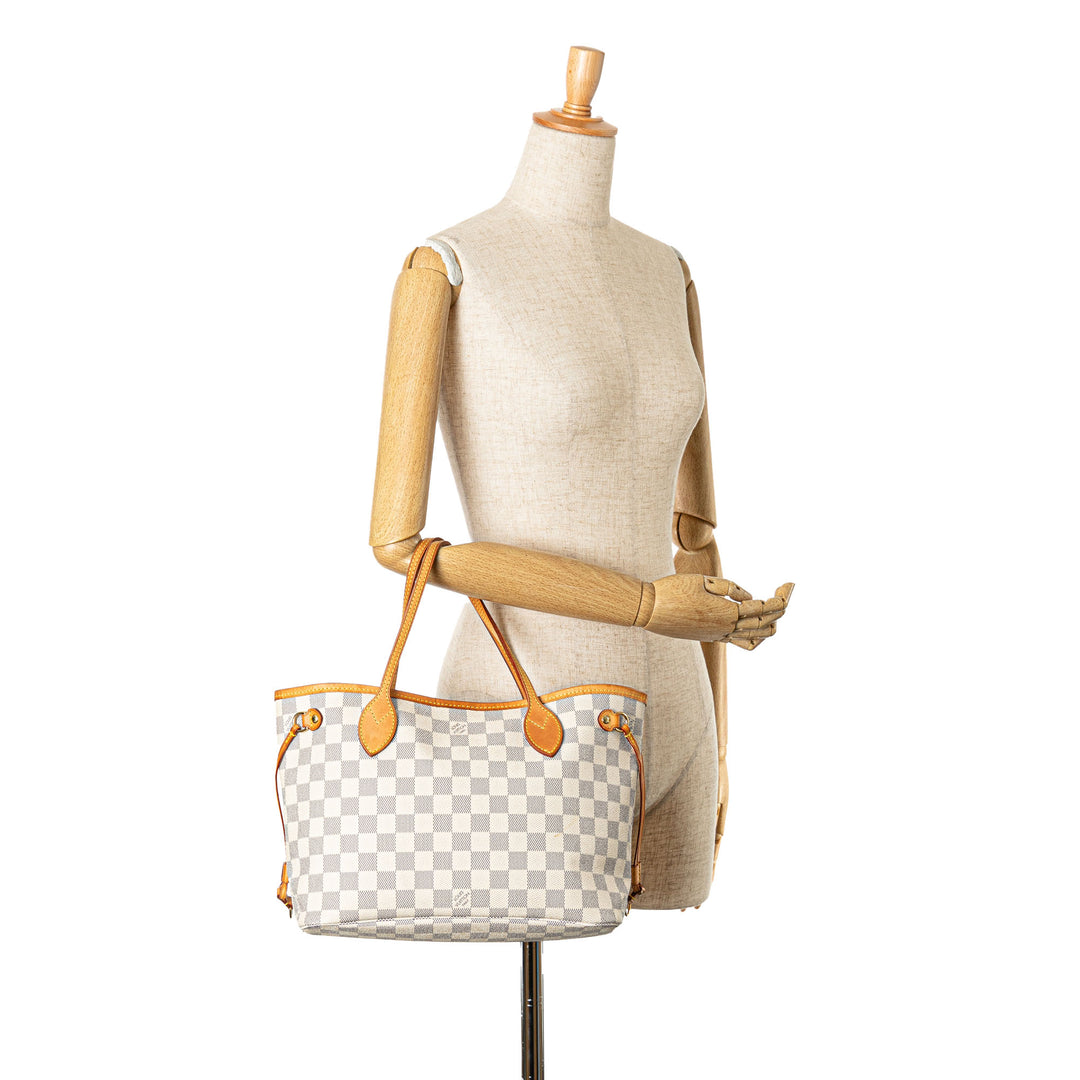 Damier Azur Neverfull PM White - Gaby Paris