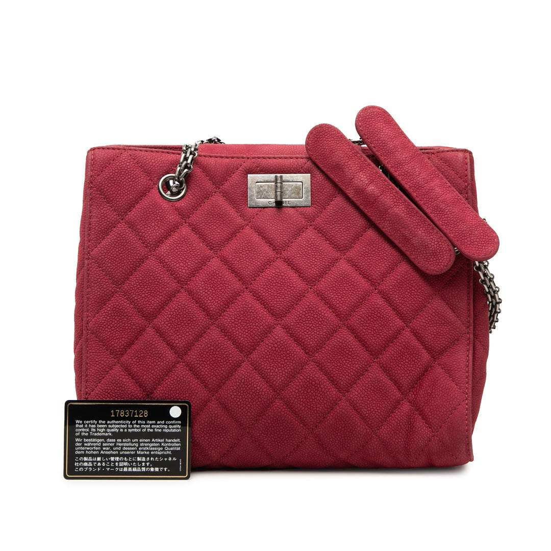 Chanel Matelassé Reissue 2.55 Cabas Cuir caviar