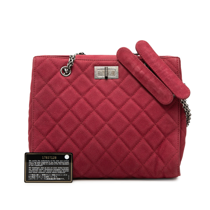Chanel Matelassé Reissue 2.55 Cabas Cuir caviar