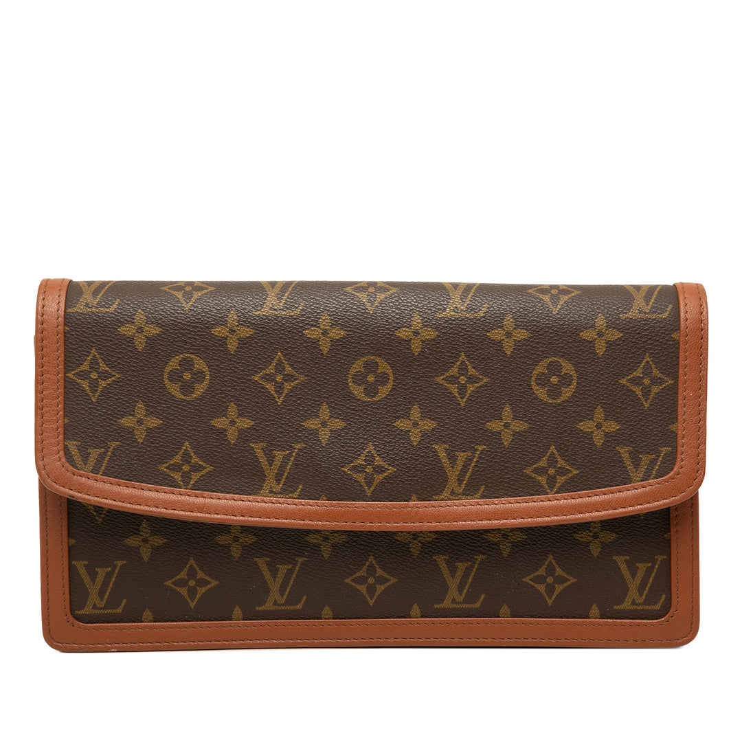 Louis Vuitton Pochette Dame Monogram GM Marron – vue principale – GABY PARIS