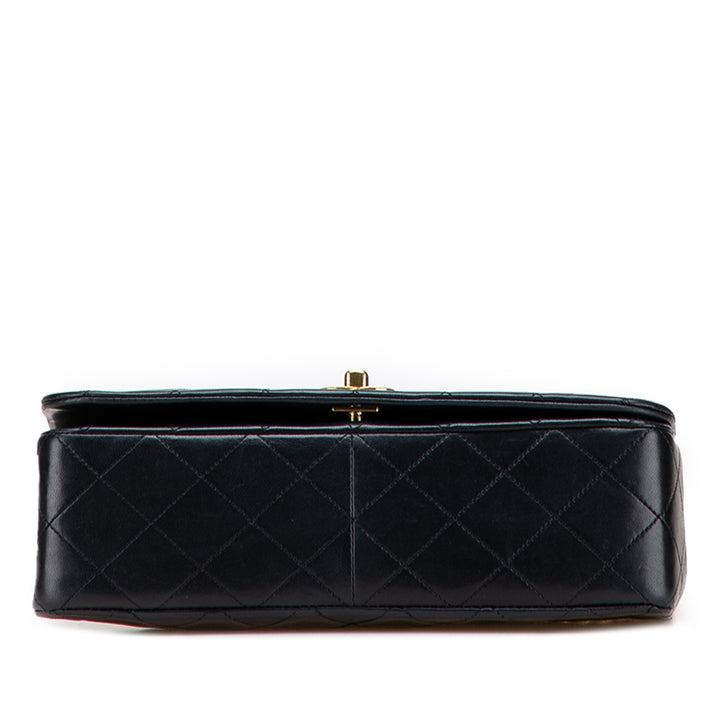 CC Quilted Lambskin Full Single Flap Black - Gaby Paris