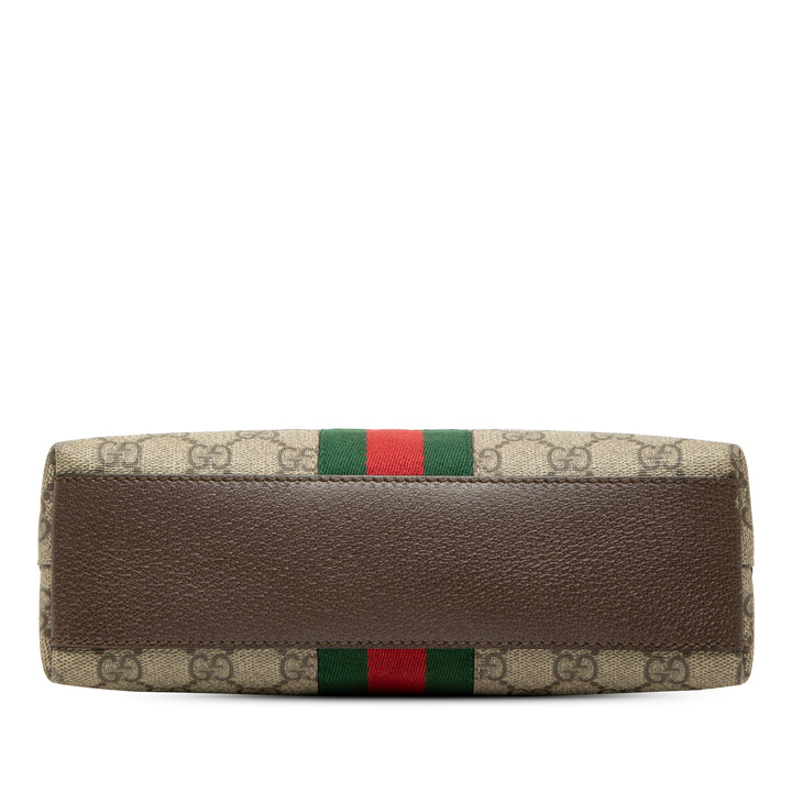 Gucci Sac bandoulière Web Ophidia dôme GG Supreme Petit Beige – vue 3 – GABY PARIS