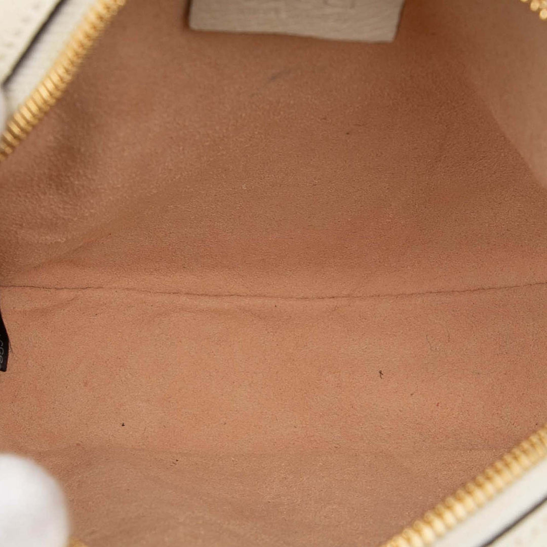 Gucci Mini Cuir de veau Web Ophidia Rond Sac porté croisé