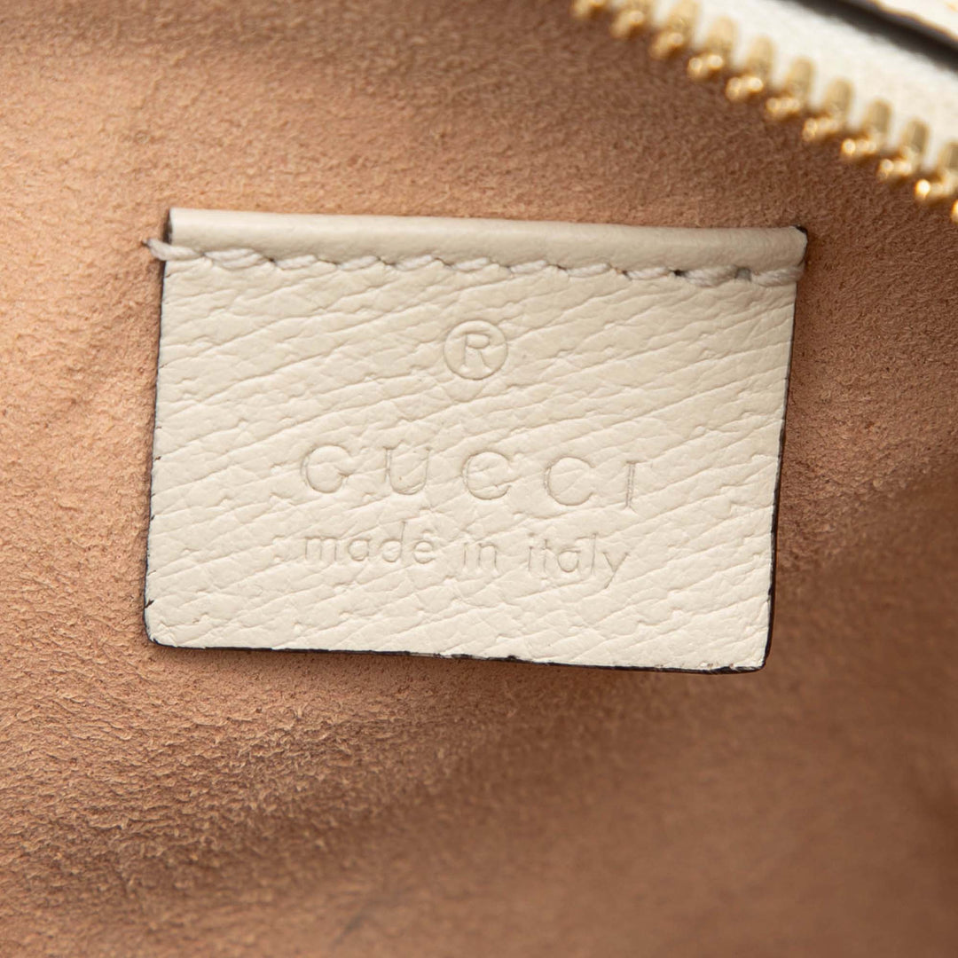 Gucci Mini Cuir de veau Web Ophidia Rond Sac porté croisé