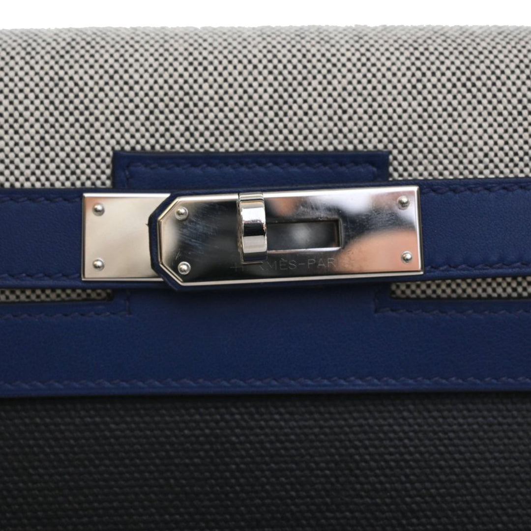 Hermès Tricolor Swift et Toile H Berline Kelly II Sellier 32