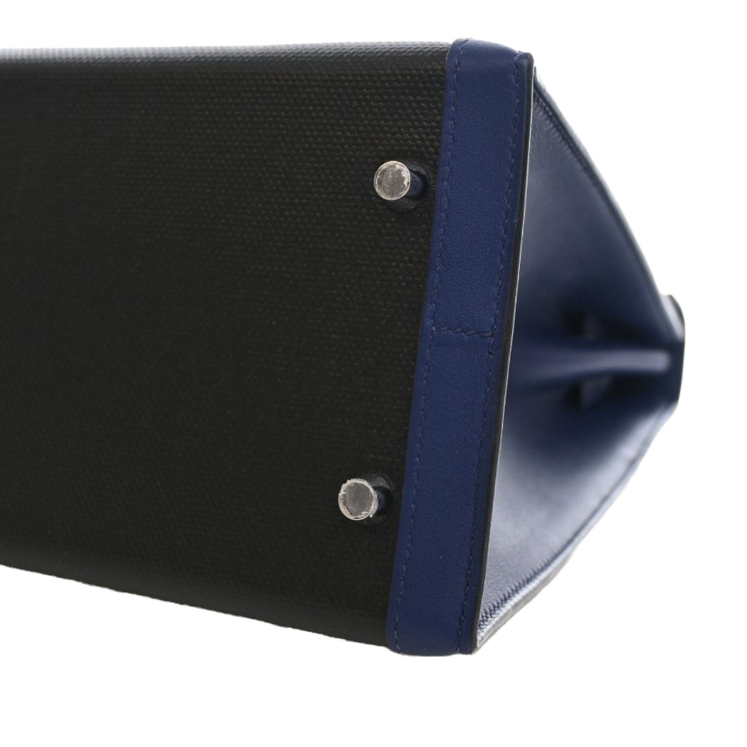 Hermès Tricolor Swift et Toile H Berline Kelly II Sellier 32