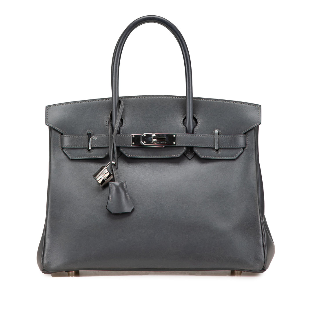 Box Calf Birkin Retourne 30 Gray - Gaby Paris