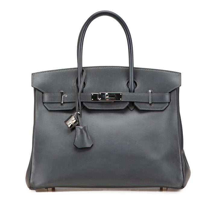 Box Calf Birkin Retourne 30 Gray - Gaby Paris