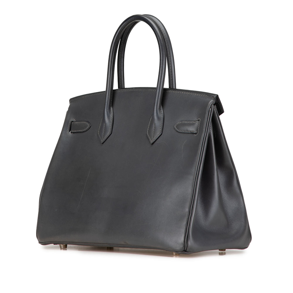 Box Calf Birkin Retourne 30 Gray - Gaby Paris
