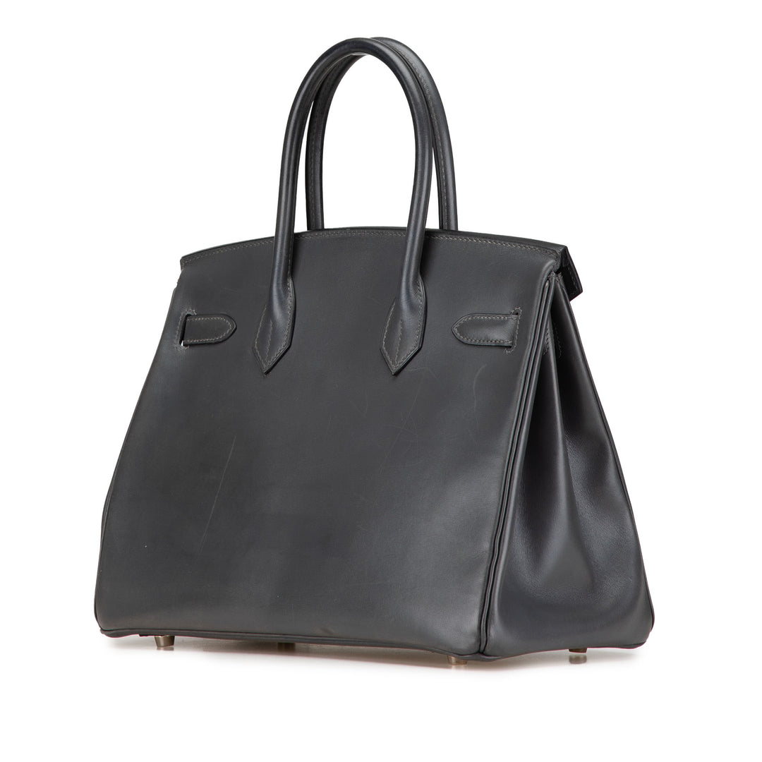 Box Calf Birkin Retourne 30 Gray - Gaby Paris