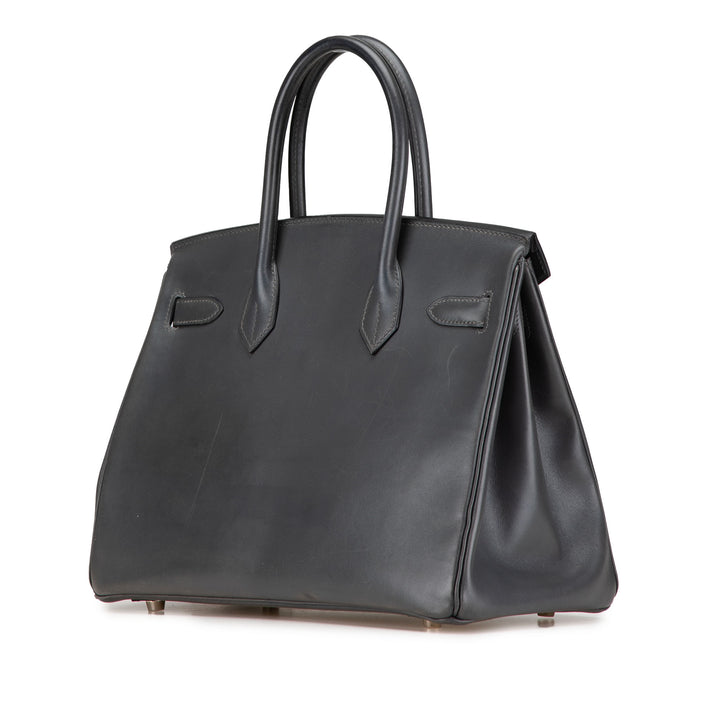 Box Calf Birkin Retourne 30 Gray - Gaby Paris