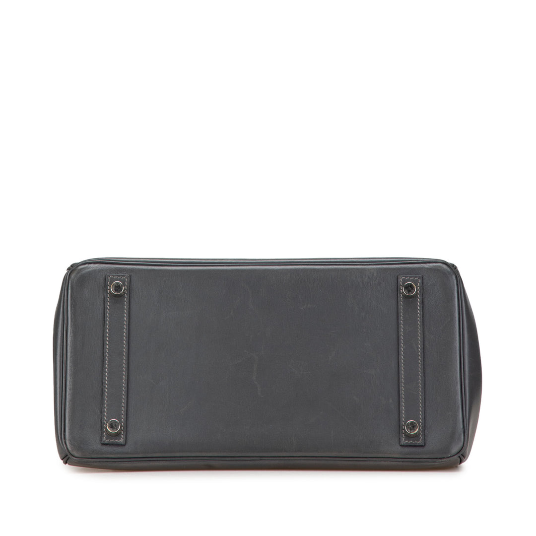Box Calf Birkin Retourne 30 Gray - Gaby Paris
