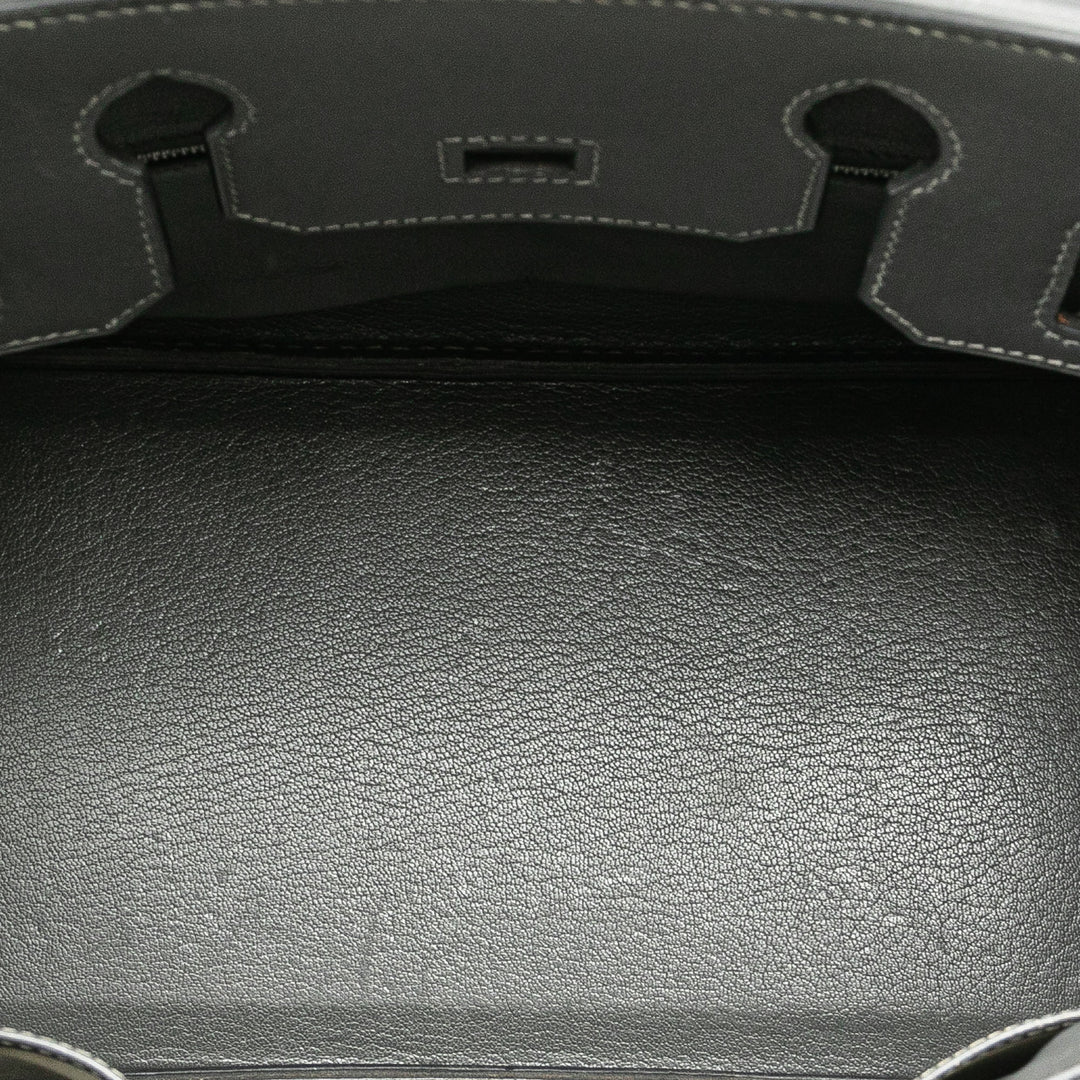 Box Calf Birkin Retourne 30 Gray - Gaby Paris