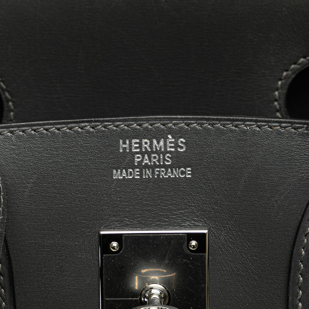 Box Calf Birkin Retourne 30 Gray - Gaby Paris
