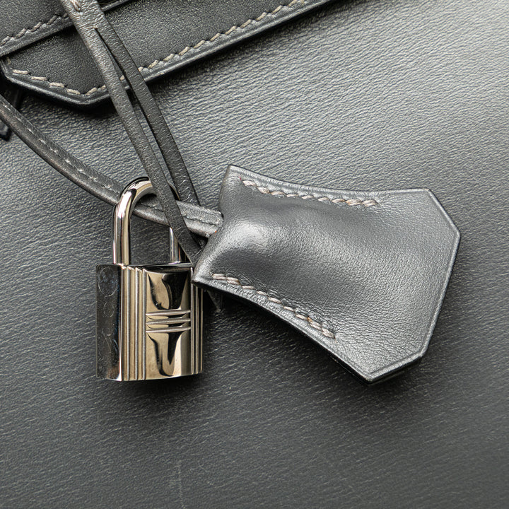 Box Calf Birkin Retourne 30 Gray - Gaby Paris