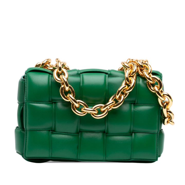 Bottega Veneta Nappa Intrecciato Padded Chain Cassette Sac