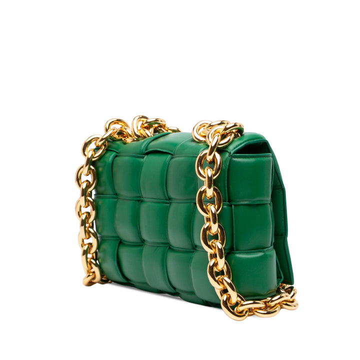 Bottega Veneta Nappa Intrecciato Padded Chain Cassette Sac