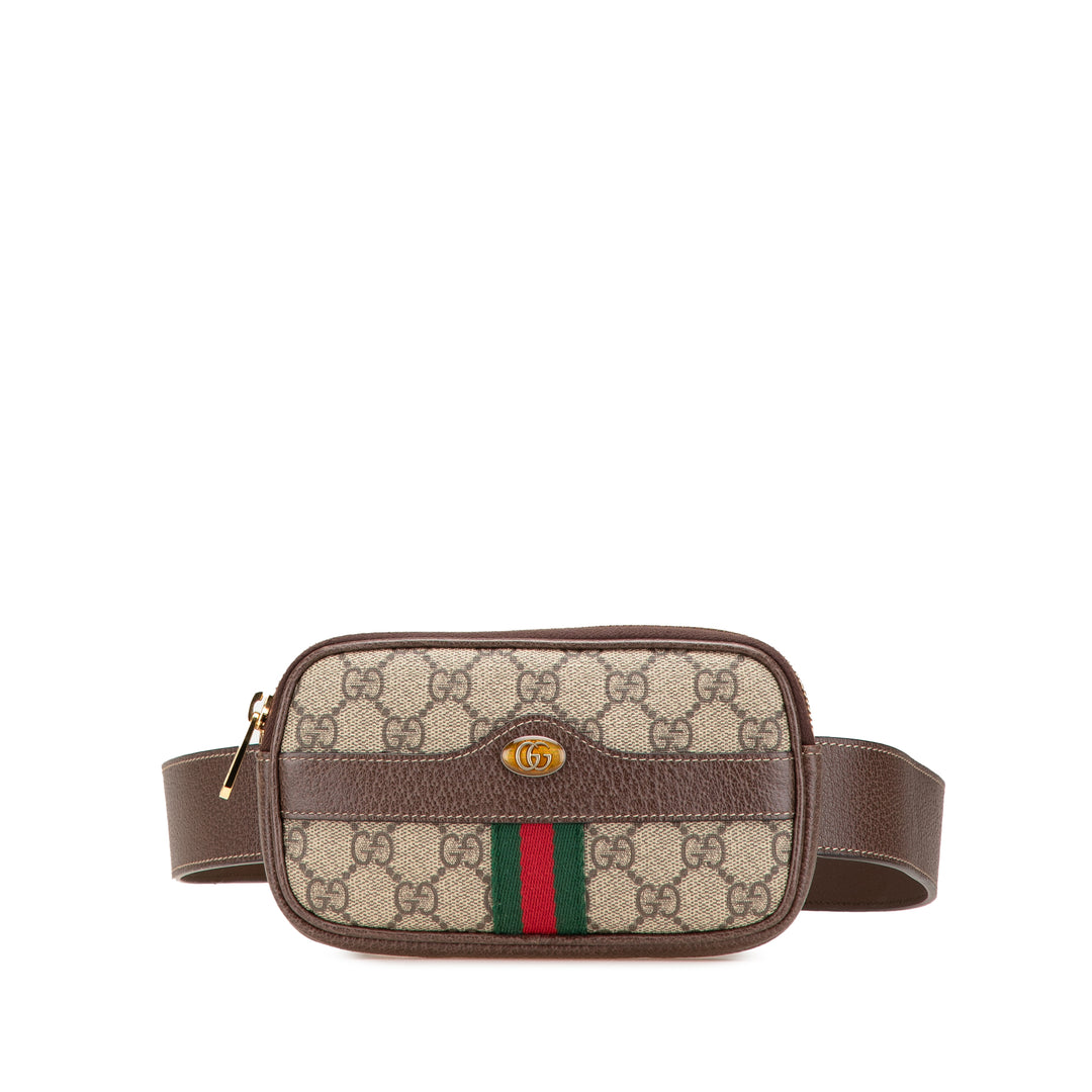 GG Supreme Web Ophidia Belt Bag Brown - Gaby Paris