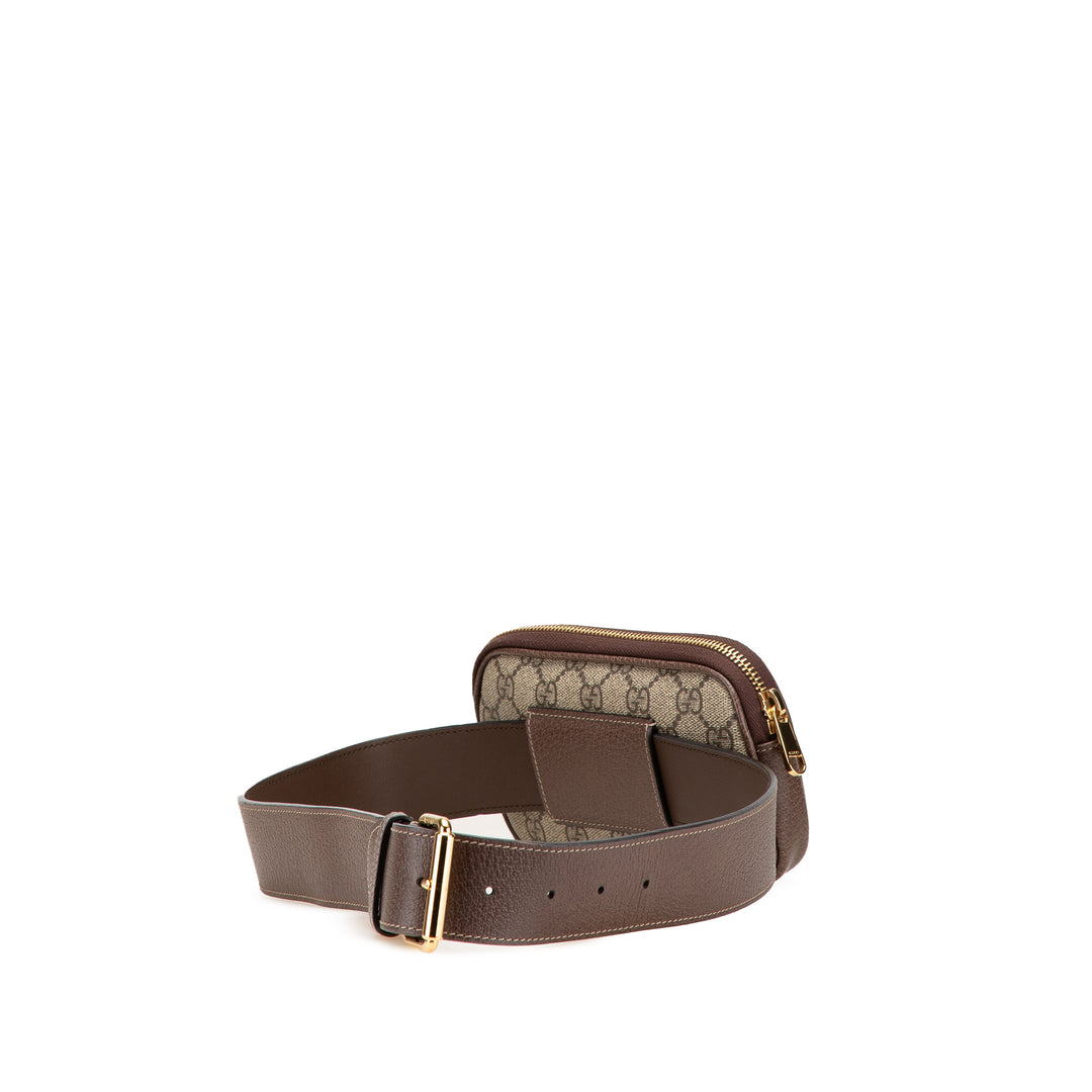 GG Supreme Web Ophidia Belt Bag Brown - Gaby Paris