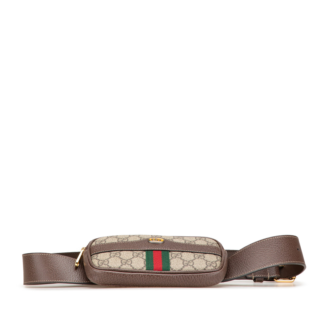 GG Supreme Web Ophidia Belt Bag Brown - Gaby Paris