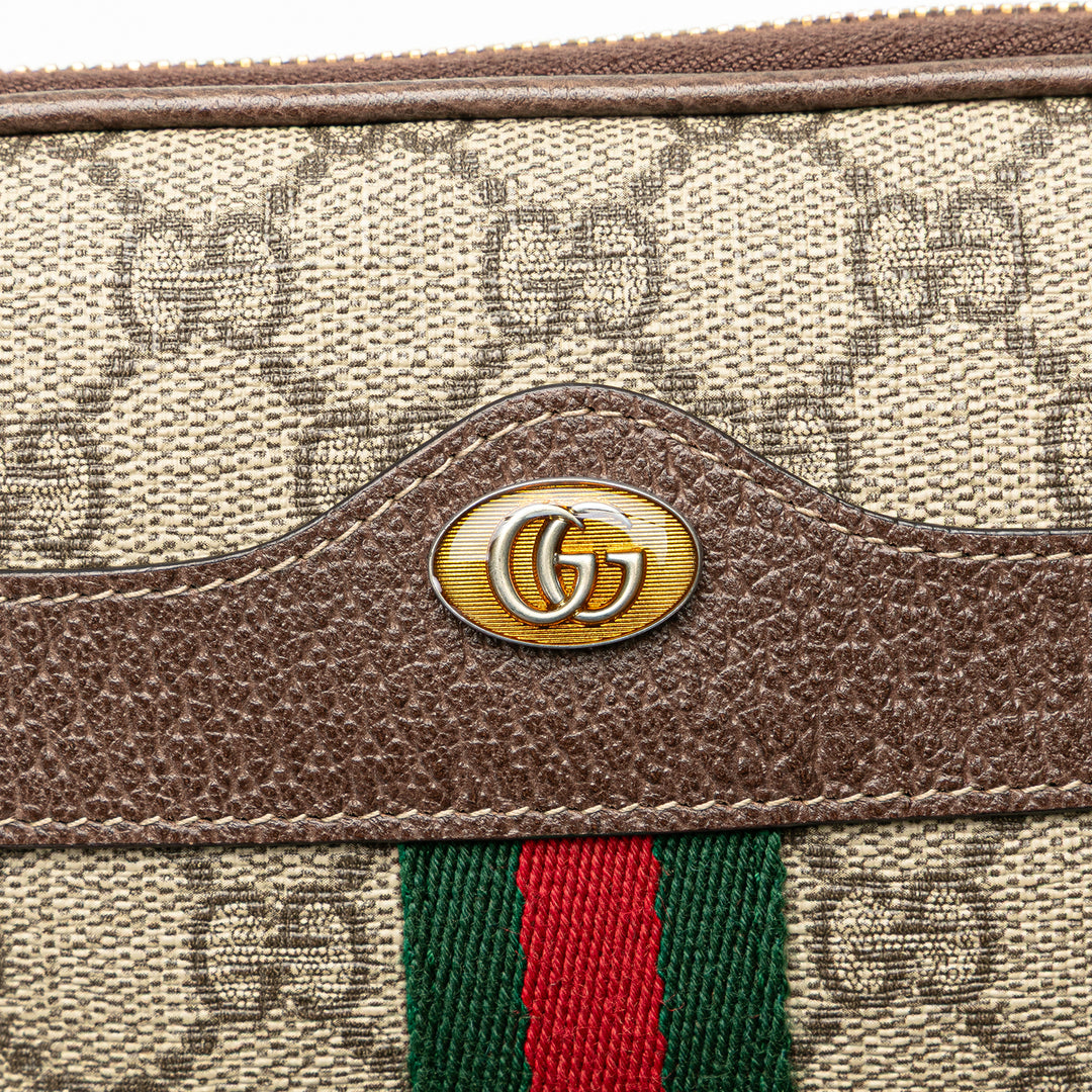 GG Supreme Web Ophidia Belt Bag Brown - Gaby Paris