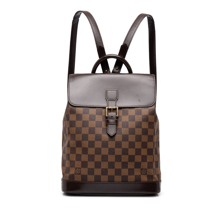 Louis Vuitton Sac à dos Soho Damier Ébène Marron – vue principale – GABY PARIS