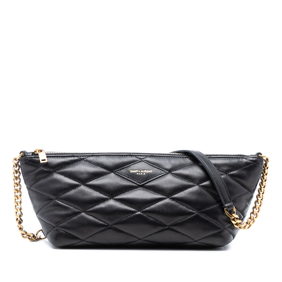 Saint Laurent Mini Matelassé Cuir d’agneau Sade Sac bandoulière