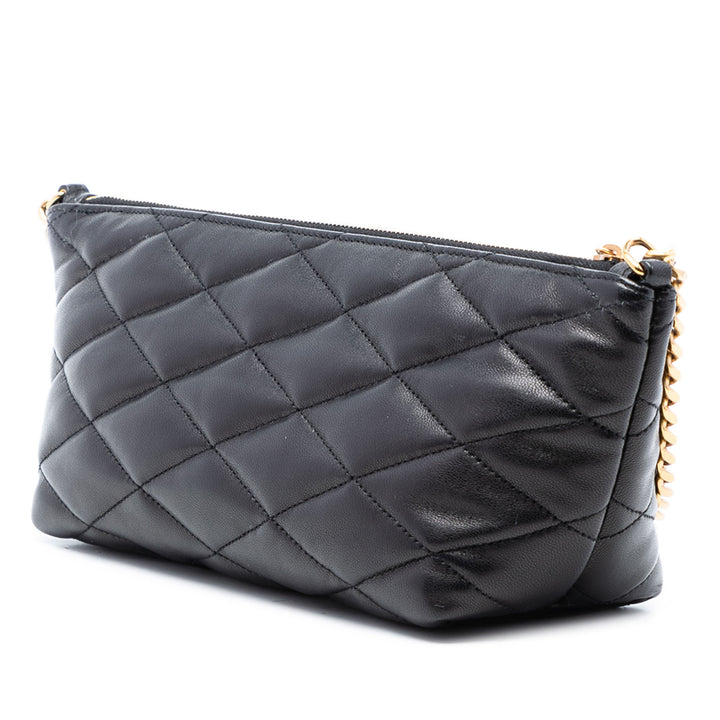 Saint Laurent Mini Matelassé Cuir d’agneau Sade Sac bandoulière