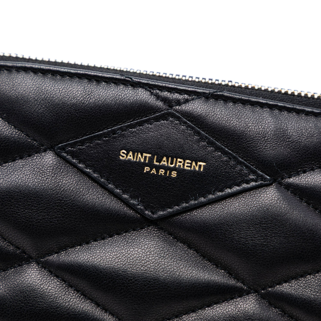 Saint Laurent Mini Matelassé Cuir d’agneau Sade Sac bandoulière