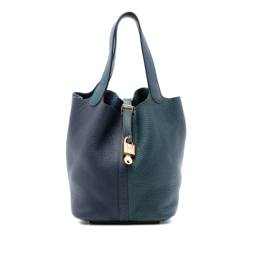 Hermès Bicolor Clemence Picotin Lock 22