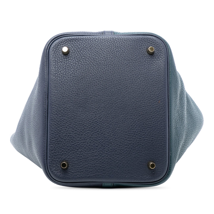 Hermès Bicolor Clemence Picotin Lock 22