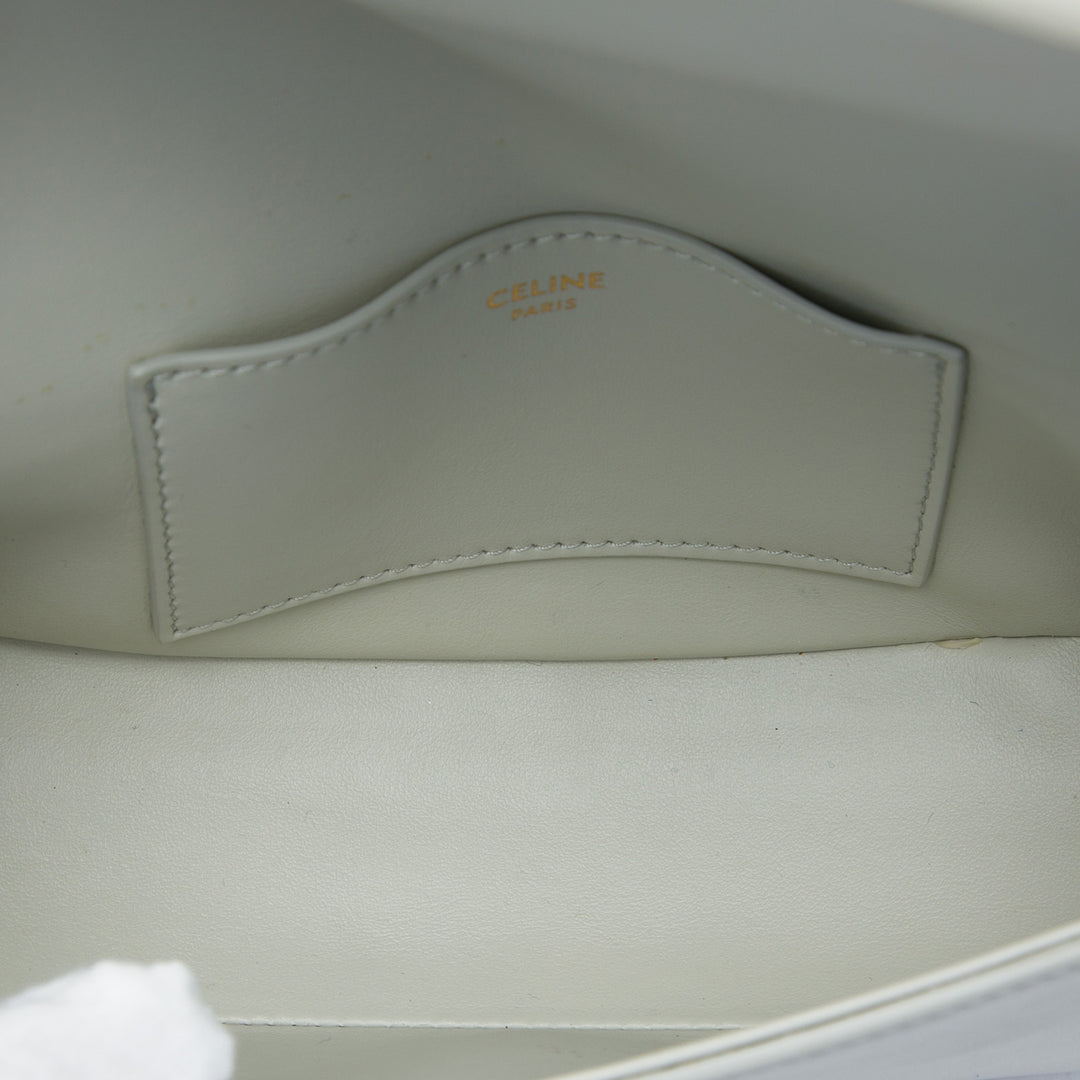 Celine Pochette Tabou Cuir de veau lisse Gris – vue 4 – GABY PARIS