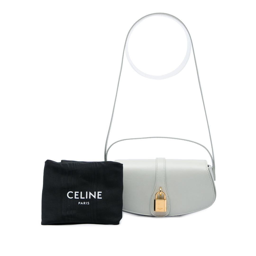Celine Pochette Tabou Cuir de veau lisse Gris – vue 6 – GABY PARIS