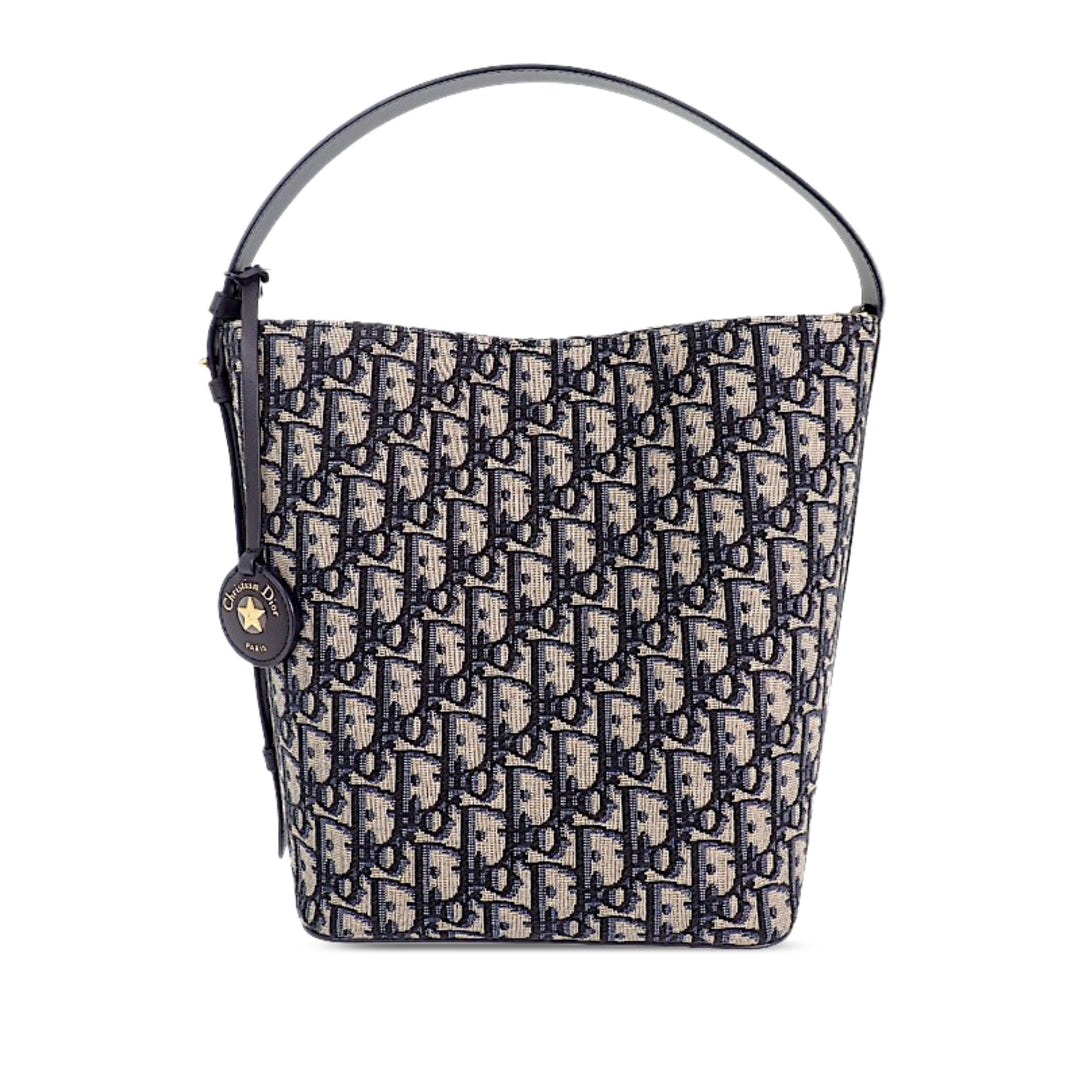 Dior Diorstar Sac seau Petit Oblique Bleu