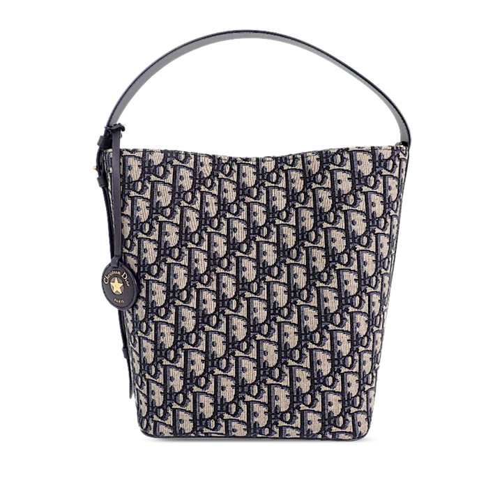 Dior Diorstar Sac seau Petit Oblique Bleu