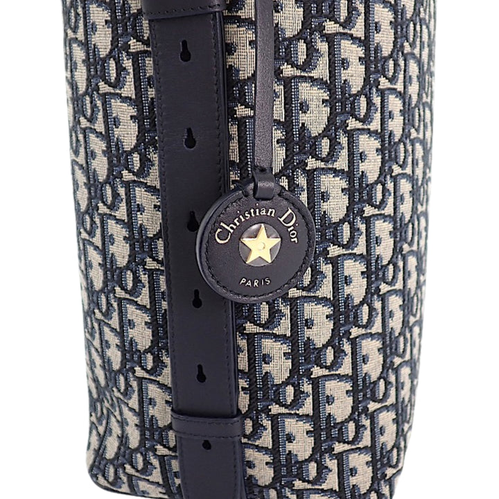 Dior Diorstar Sac seau Petit Oblique Bleu