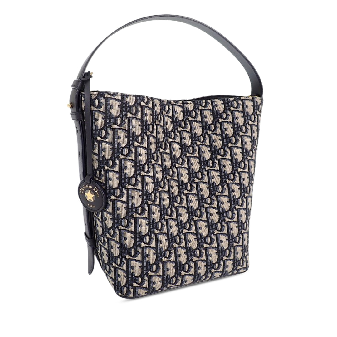 Dior Diorstar Sac seau Petit Oblique Bleu