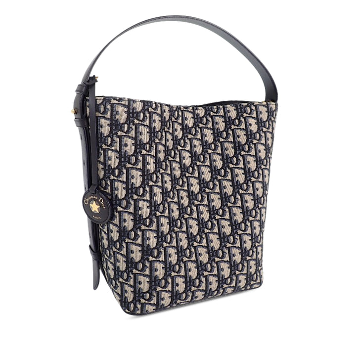 Dior Diorstar Sac seau Petit Oblique Bleu