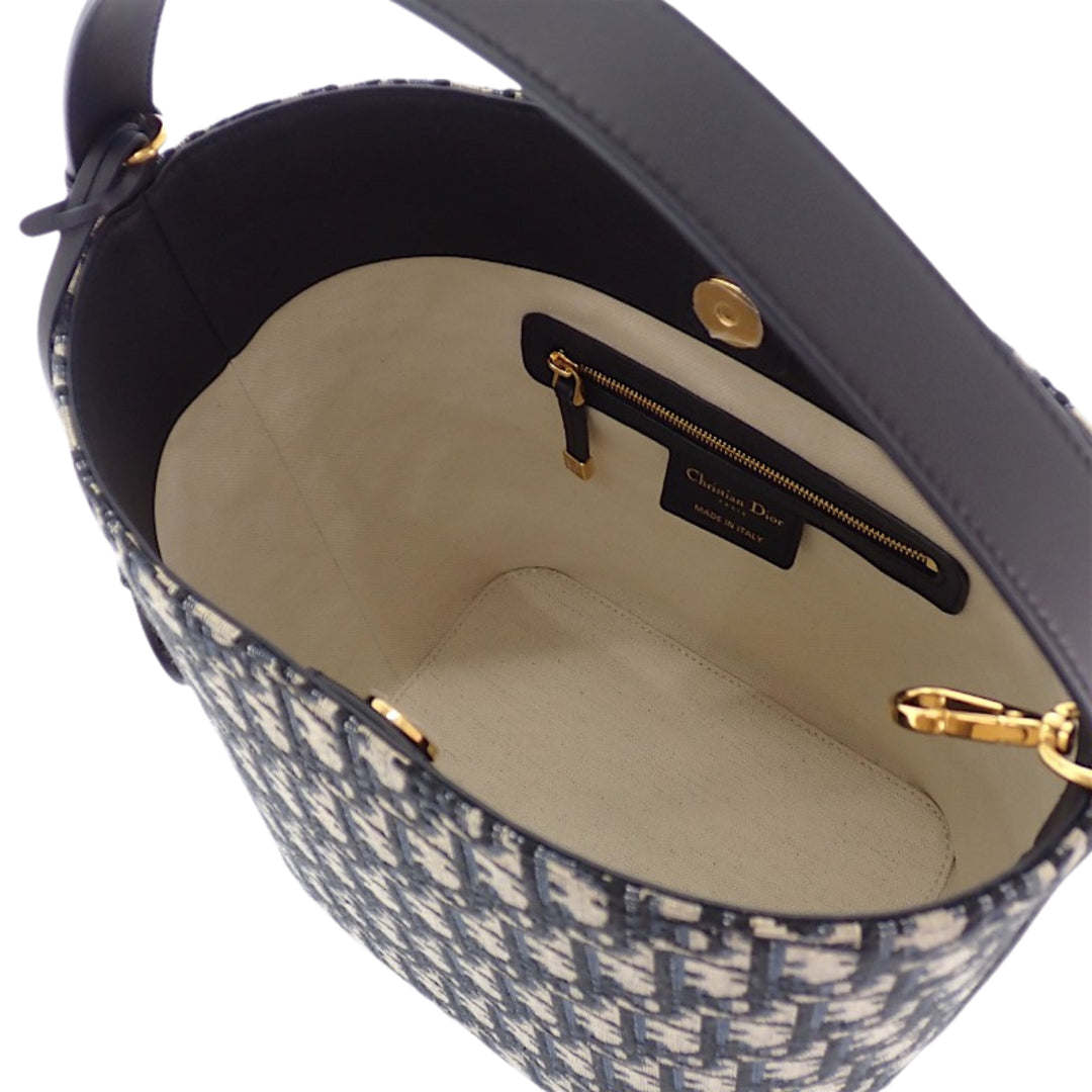 Dior Diorstar Sac seau Petit Oblique Bleu