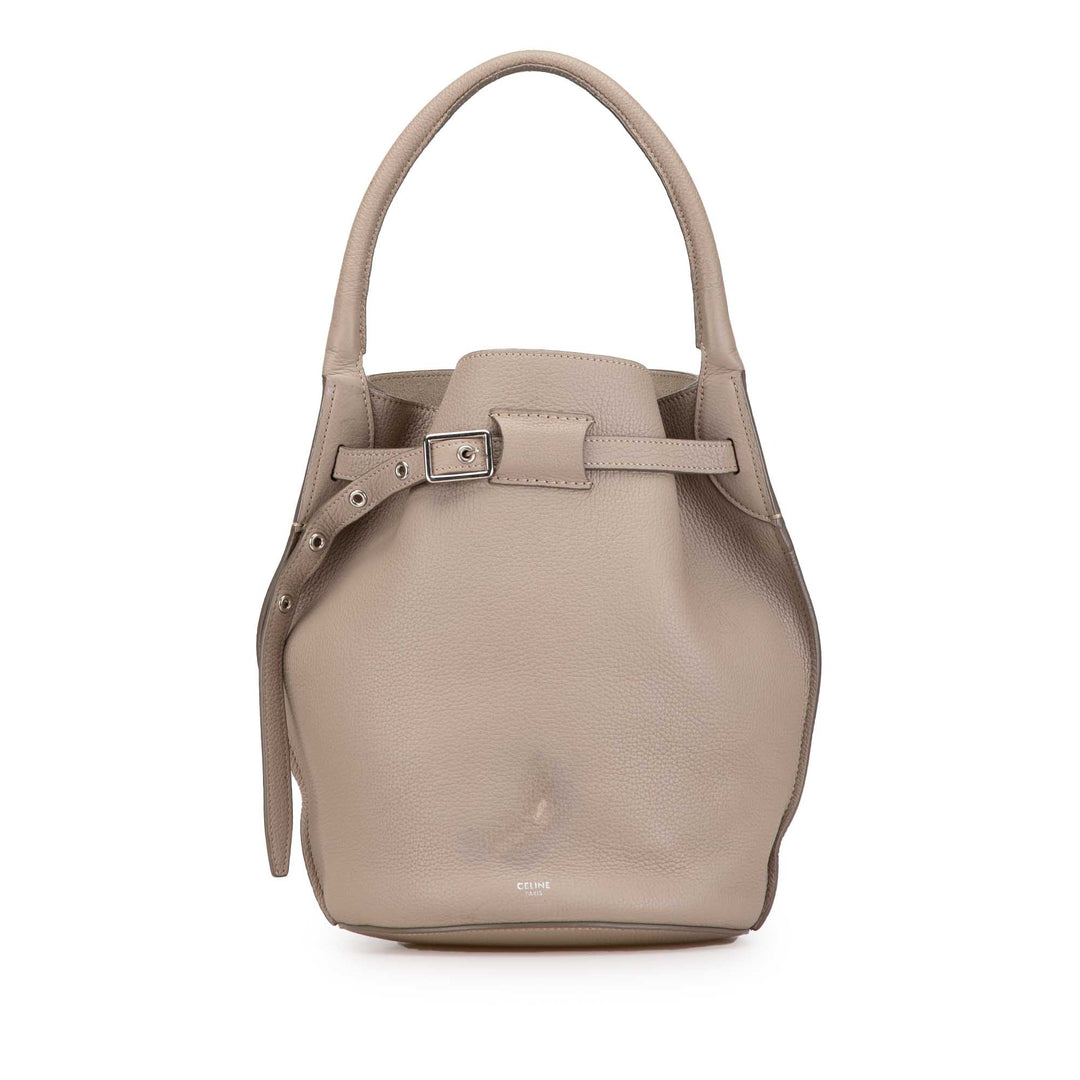 Leather Big Bag Bucket Brown - Gaby Paris