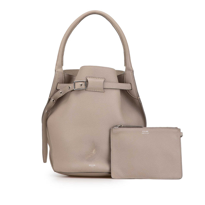 Leather Big Bag Bucket Brown - Gaby Paris